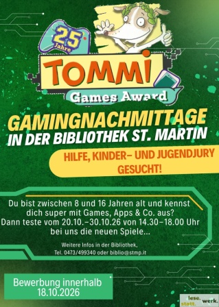 Kindersoftwarepreis "Tommi Games Award 2026"