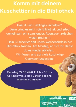 Mit dem Kuscheltier in die Bibliothek