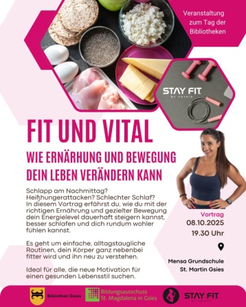 Fit und Vital - wie Ernährung und Bewegung dein Leben verändern kann 