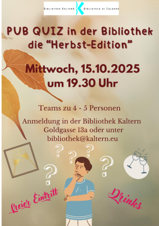 Pubquiz - edizione d'autunno